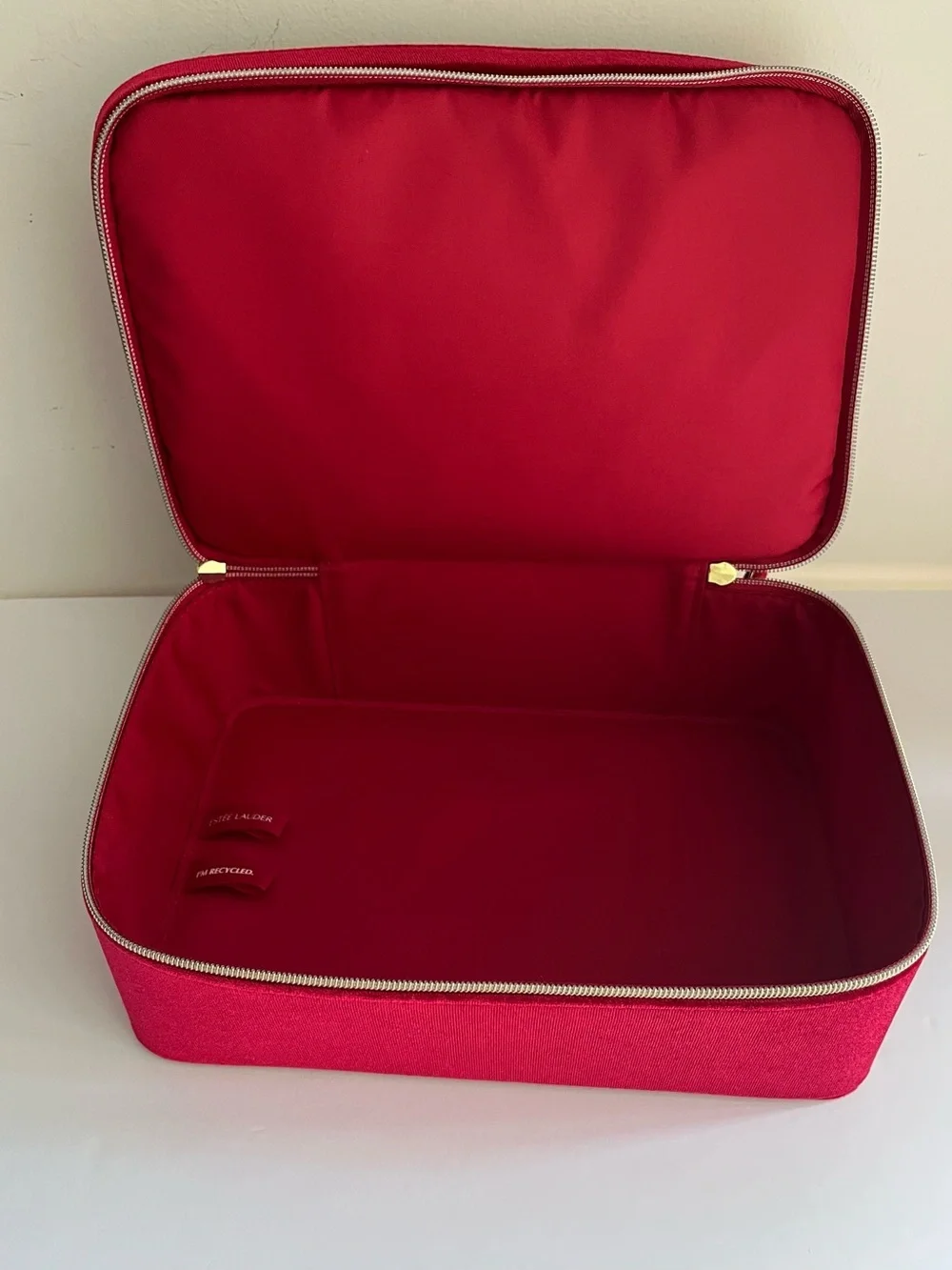 Estée Lauder Red Velvet Travel Cosmetic Case Empty Gift Box